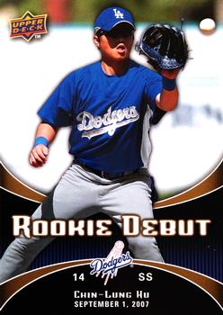 2008 Upper Deck - Rookie Debut #13 Chin-Lung Hu Front