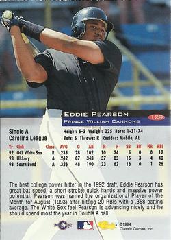 1994 Classic #129 Eddie Pearson Back