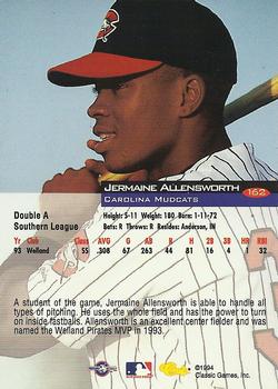 1994 Classic #162 Jermaine Allensworth Back