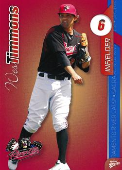 2011 MultiAd Sacramento River Cats #25 Wes Timmons Front