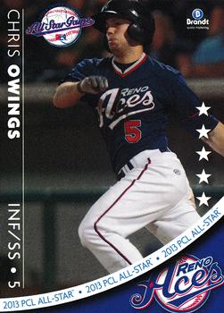 2013 Brandt Pacific Coast League All-Stars #20 Chris Owings Front