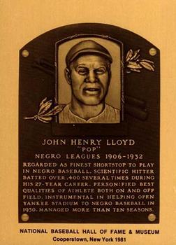 1981-89 Official Hall of Fame Metallic Plaques #NNO Pop Lloyd Front