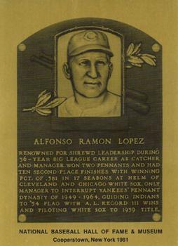 1981-89 Official Hall of Fame Metallic Plaques #NNO Al Lopez Front