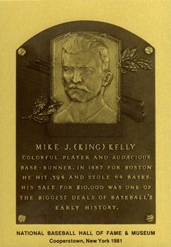 1981-89 Official Hall of Fame Metallic Plaques #NNO King Kelly Front
