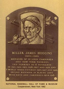1981-89 Official Hall of Fame Metallic Plaques #NNO Miller Huggins Front