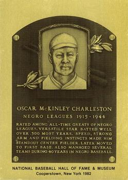 1981-89 Official Hall of Fame Metallic Plaques #NNO Oscar Charleston Front