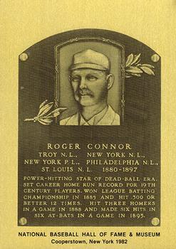 1981-89 Official Hall of Fame Metallic Plaques #NNO Roger Connor Front