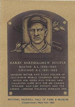 1981-89 Official Hall of Fame Metallic Plaques #NNO Harry Hooper Front