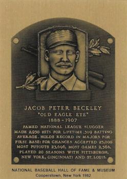 1981-89 Official Hall of Fame Metallic Plaques #NNO Jake Beckley Front