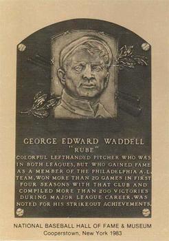 1981-89 Official Hall of Fame Metallic Plaques #NNO Rube Waddell Front