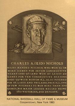1981-89 Official Hall of Fame Metallic Plaques #NNO Kid Nichols Front