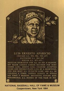 1981-89 Official Hall of Fame Metallic Plaques #NNO Luis Aparicio Front