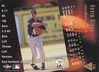 1994 Classic Best Gold #176 Kevin Riggs Back