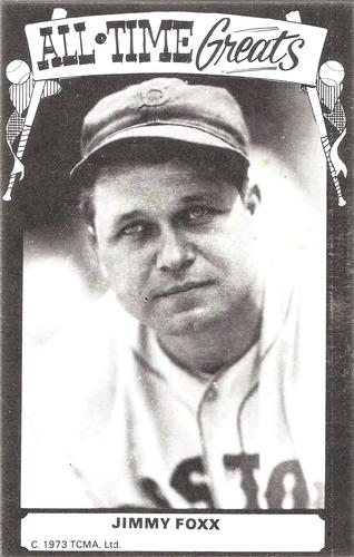 1973-80 TCMA All-Time Greats Postcards #NNO Jimmie Foxx Front