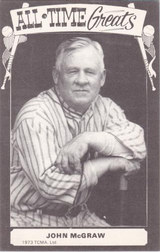 1973-80 TCMA All-Time Greats Postcards #NNO John McGraw Front