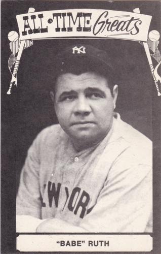 1973-80 TCMA All-Time Greats Postcards #NNO Babe Ruth Front