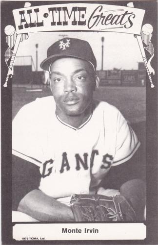 1973-80 TCMA All-Time Greats Postcards #NNO Monte Irvin Front