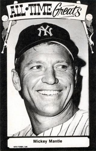 1973-80 TCMA All-Time Greats Postcards #NNO Mickey Mantle Front