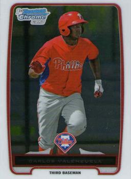 2012 Bowman Chrome - Prospects #BCP165 Carlos Valenzuela Front