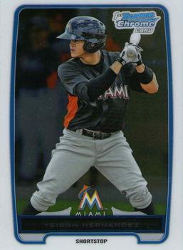 2012 Bowman Chrome - Prospects #BCP177 Yeison Hernandez Front