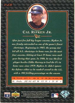 1996 Upper Deck - Ripken Collection #15 Cal Ripken Jr. Back
