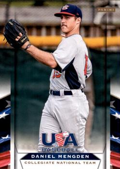 2013 Panini USA Baseball #15 Daniel Mengden Front