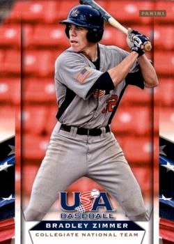 2013 Panini USA Baseball #24 Bradley Zimmer Front