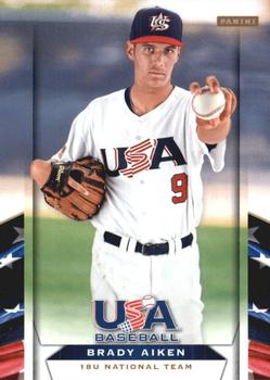 2013 Panini USA Baseball #25 Brady Aiken Front