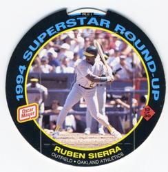 1994 Oscar Mayer Round-Ups #13 Ruben Sierra Front