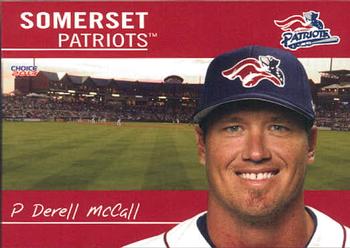 2013 Choice Somerset Patriots #18 Derell McCall Front