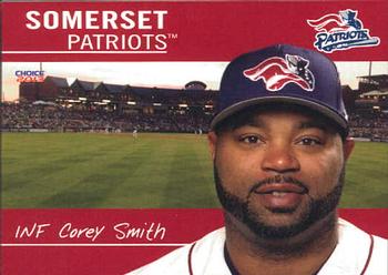 2013 Choice Somerset Patriots #23 Corey Smith Front