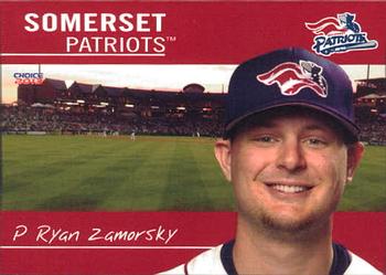 2013 Choice Somerset Patriots #29 Ryan Zamorsky Front