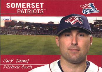 2013 Choice Somerset Patriots #3 Cory Domel Front