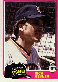 1981 Topps #217 Rich Hebner Front
