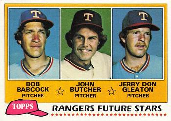 1981 Topps #41 Rangers Future Stars (Bob Babcock / John Butcher / Jerry Don Gleaton) Front