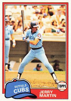 1981 Topps #103 Jerry Martin Front