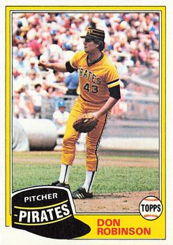 1981 Topps #168 Don Robinson Front