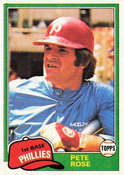 1981 Topps #180 Pete Rose Front