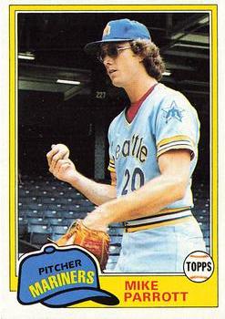 1981 Topps #187 Mike Parrott Front