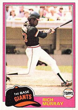 1981 Topps #195 Rich Murray Front