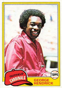 1981 Topps #230 George Hendrick Front