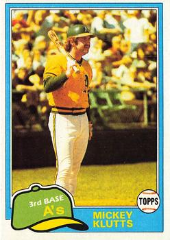 1981 Topps #232 Mickey Klutts Front