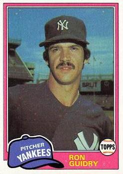 1981 Topps #250 Ron Guidry Front