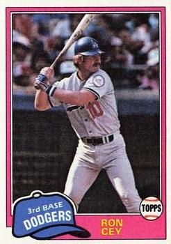 1981 Topps #260 Ron Cey Front
