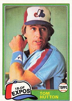 1981 Topps #374 Tom Hutton Front
