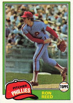 1981 Topps #376 Ron Reed Front