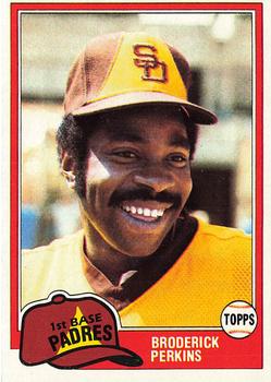 1981 Topps #393 Broderick Perkins Front
