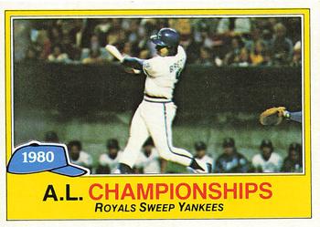 1981 Topps #401 1980 A.L. Championships Front