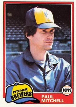 1981 Topps #449 Paul Mitchell Front