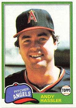 1981 Topps #454 Andy Hassler Front